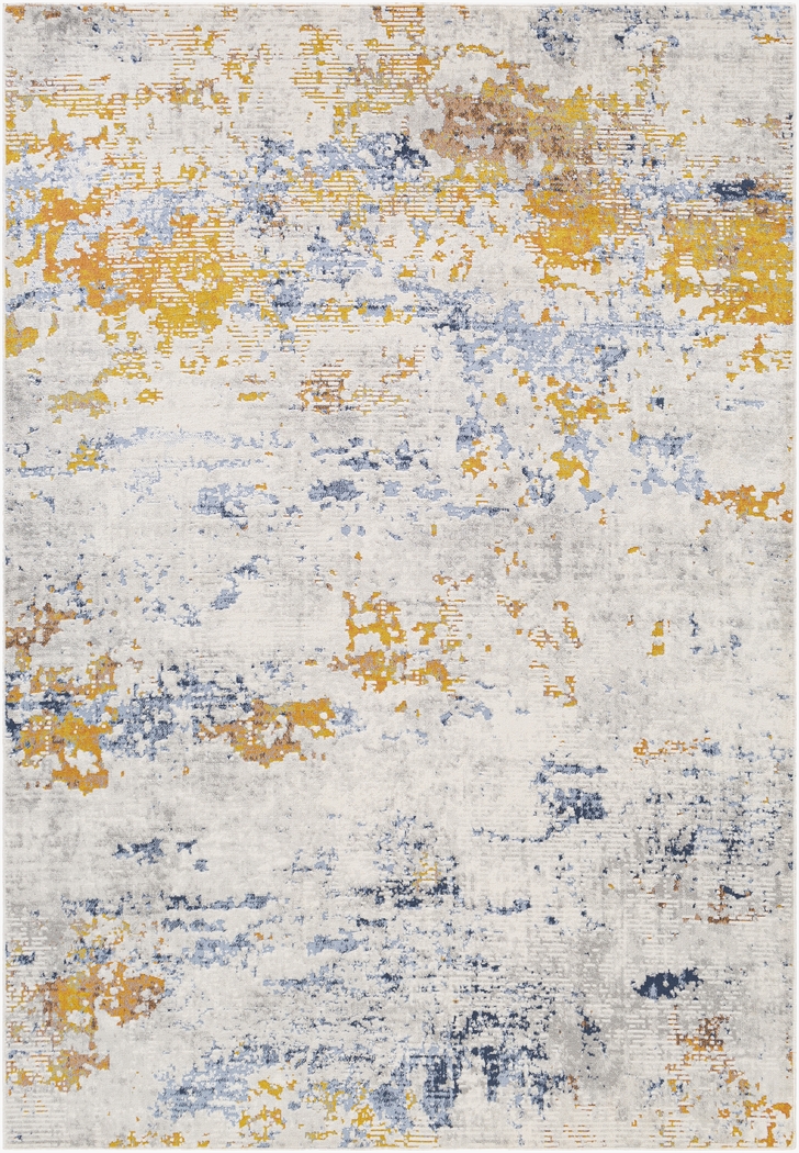 Jasley Light Gray 6'7 x 9' Rug - Thumbnail - Image 1