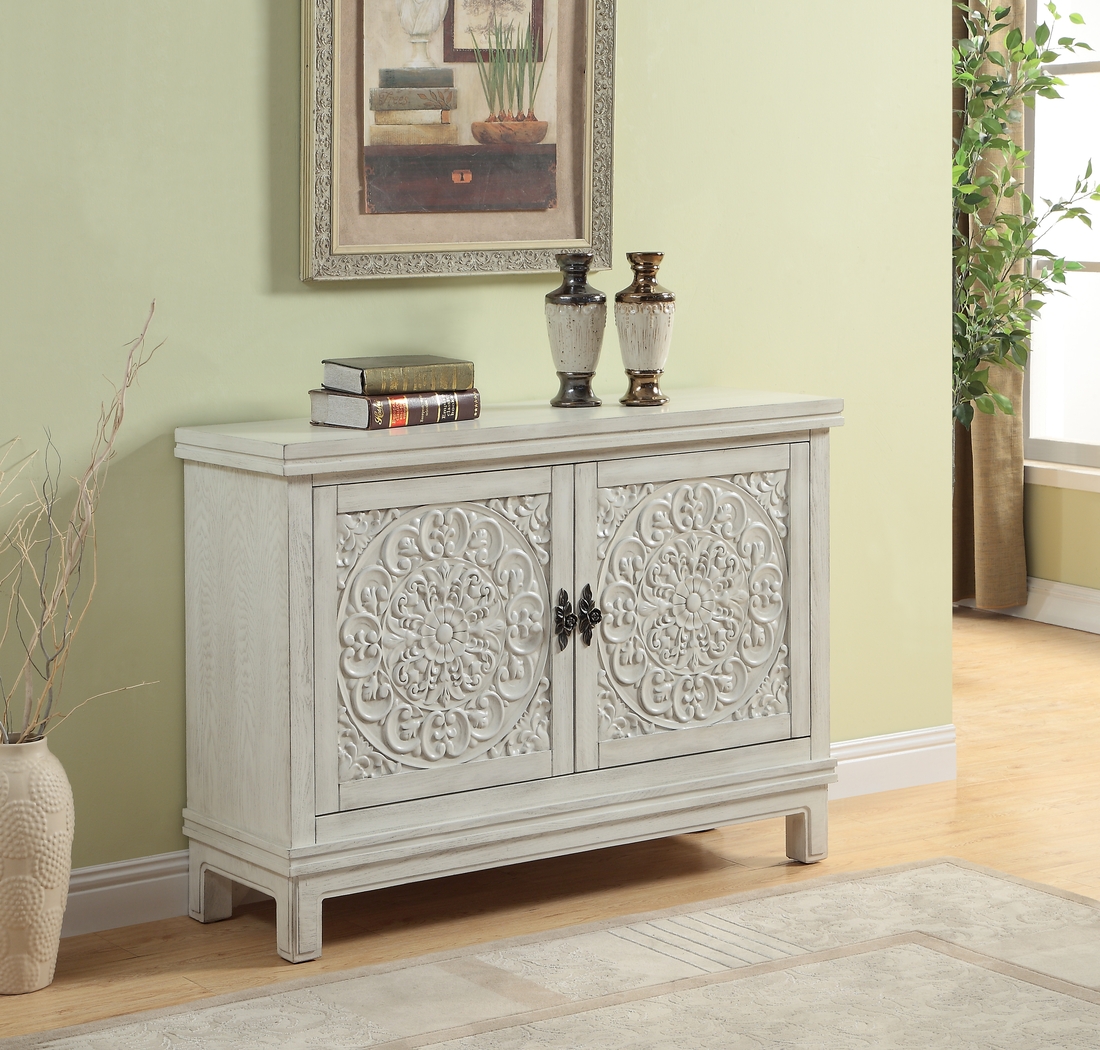 Jasperson White Accent Cabinet - Thumbnail - Image 4