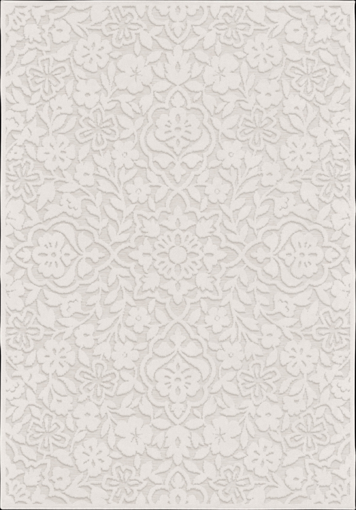 Jasvir Off-White 7'9 x 10'10 Indoor/Outdoor Rug - Thumbnail - Image 1