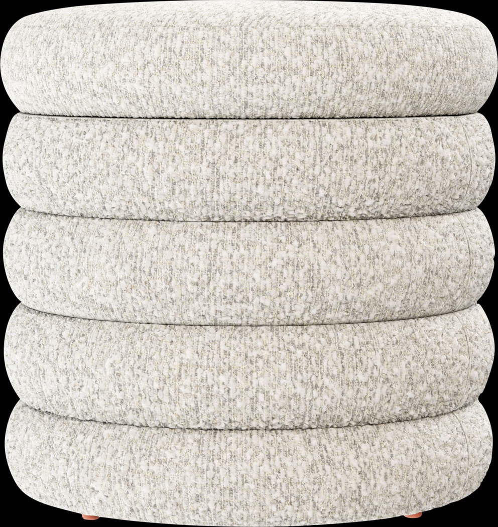 Jattab White Storage Ottoman - Thumbnail - Image 3