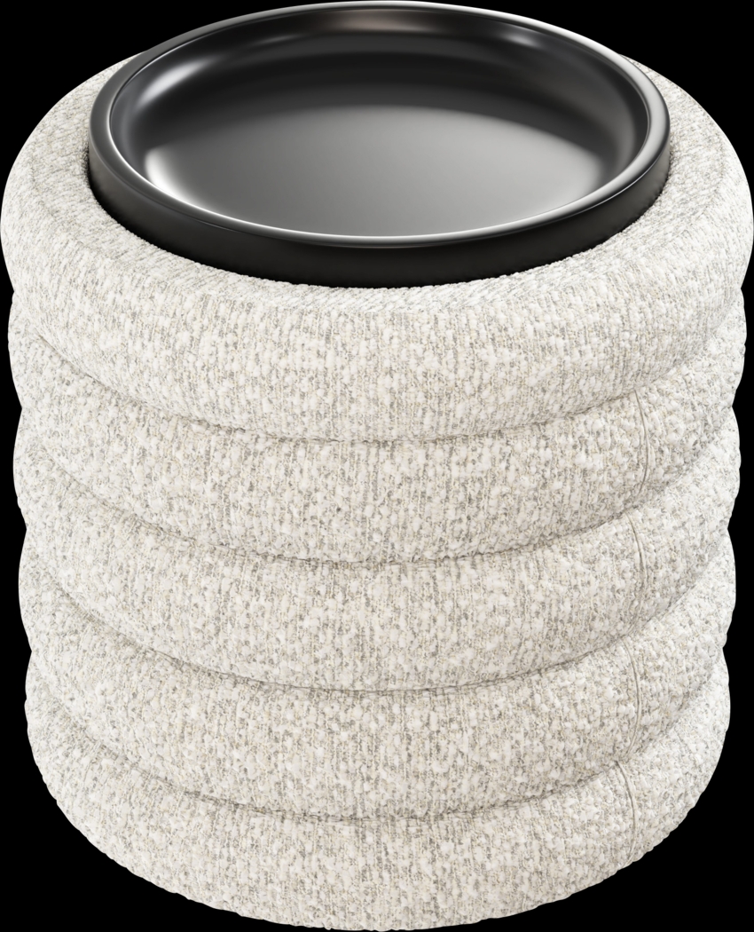 Jattab White Storage Ottoman - Thumbnail - Image 4