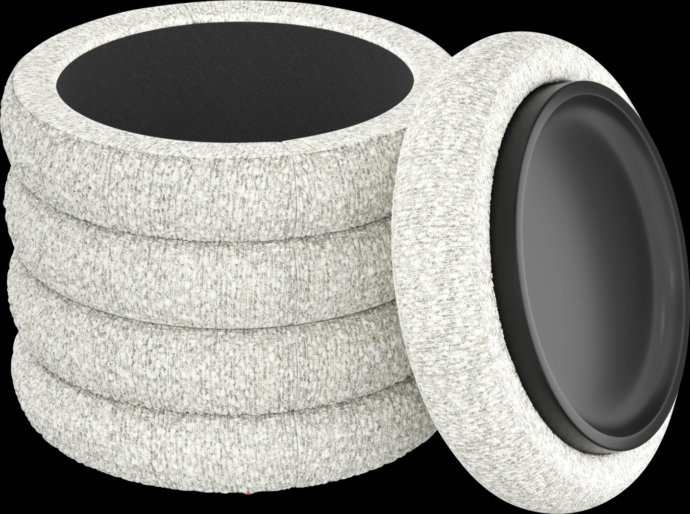 Jattab White Storage Ottoman - Thumbnail - Image 5