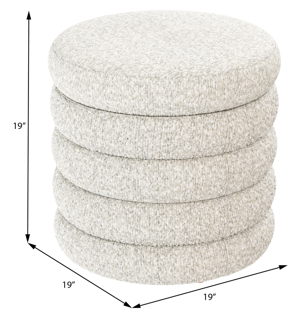 Jattab White Storage Ottoman - Thumbnail - Image 6