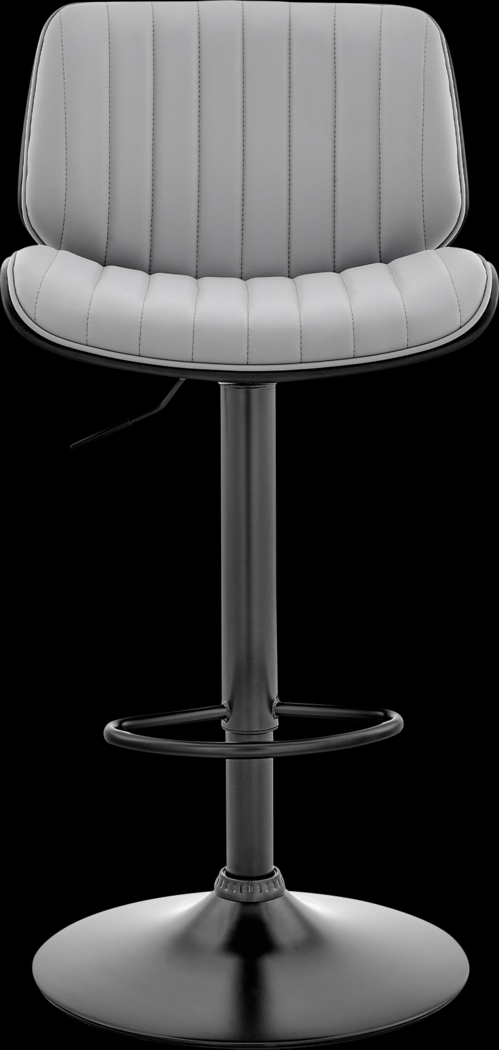 Jawla Gray Adjustable Barstool - Thumbnail - Image 3