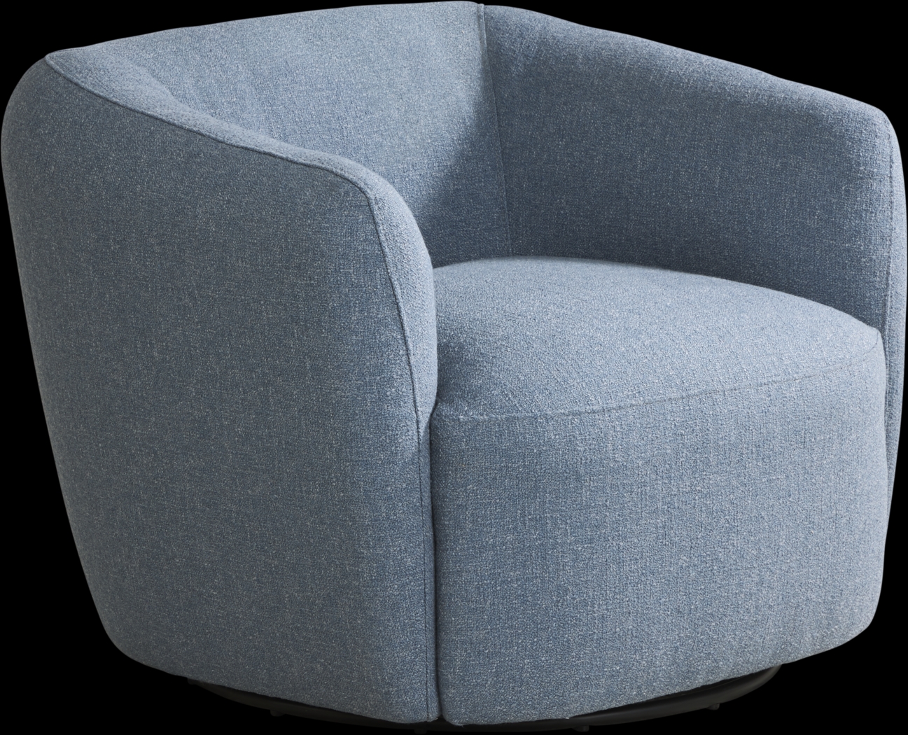 Jaxson Blue Swivel Chair - Thumbnail - Image 1