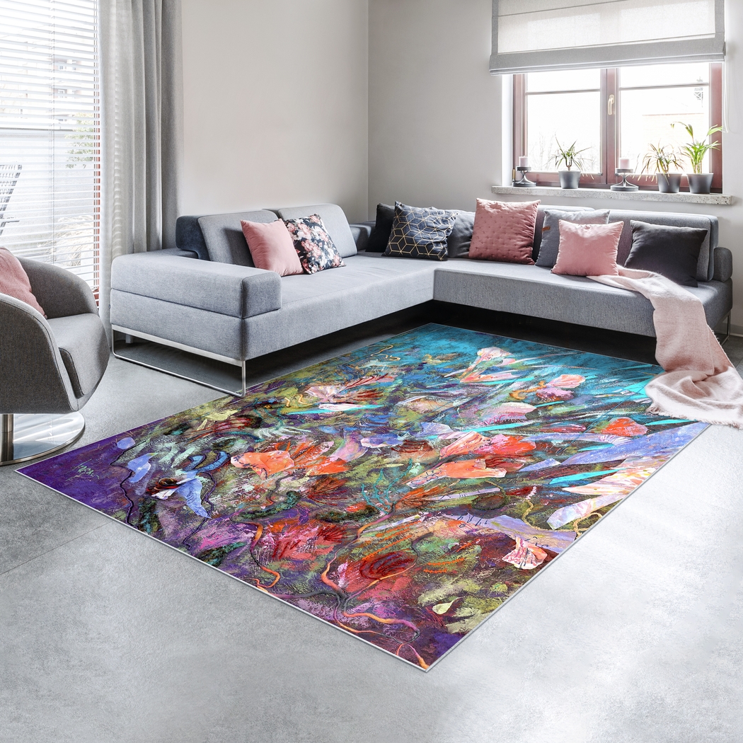 Jay Place Multi 7'7 x 10'5 Rug - Thumbnail - Image 2