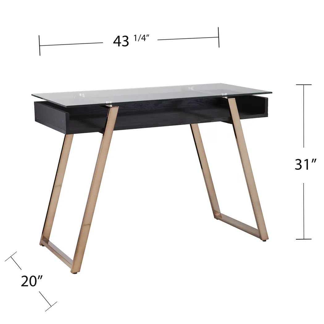 Jaydell Black Desk - Thumbnail - Image 5