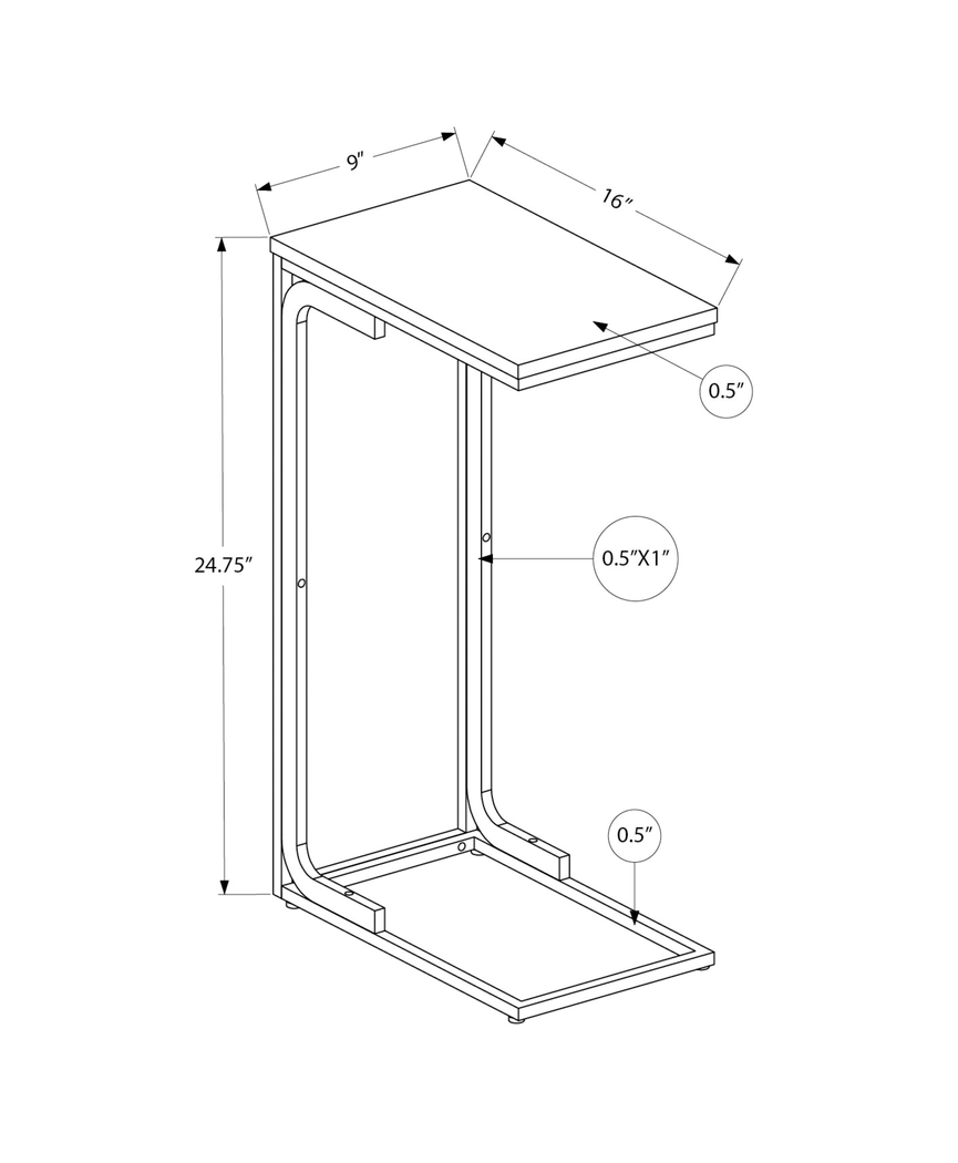 Jayfred Black End Table - Thumbnail - Image 4