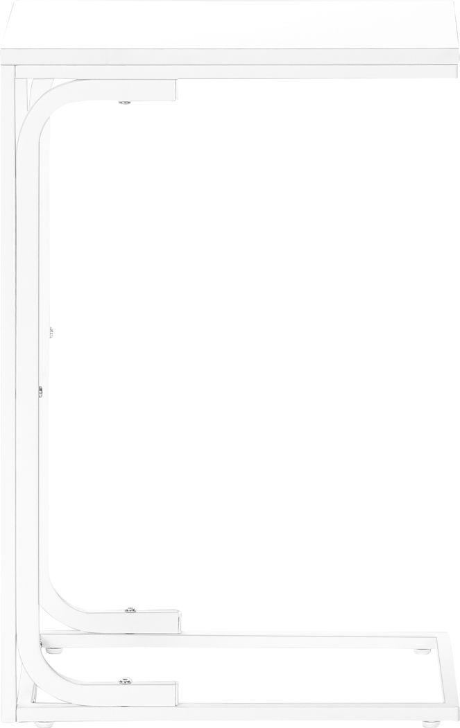 Jayfred White End Table - Thumbnail - Image 4