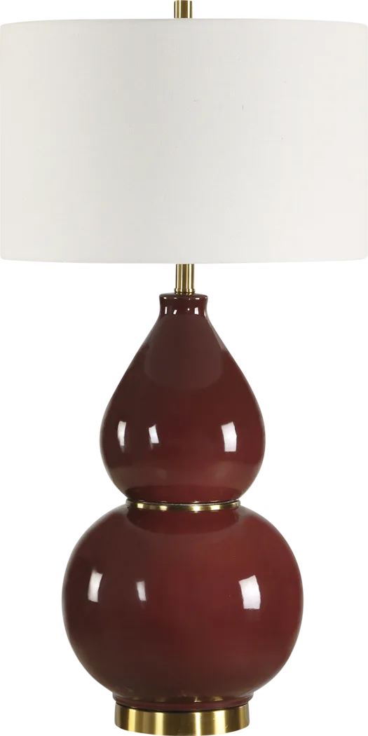 Jayla Cove Burgundy Lamp - Thumbnail - Image 4