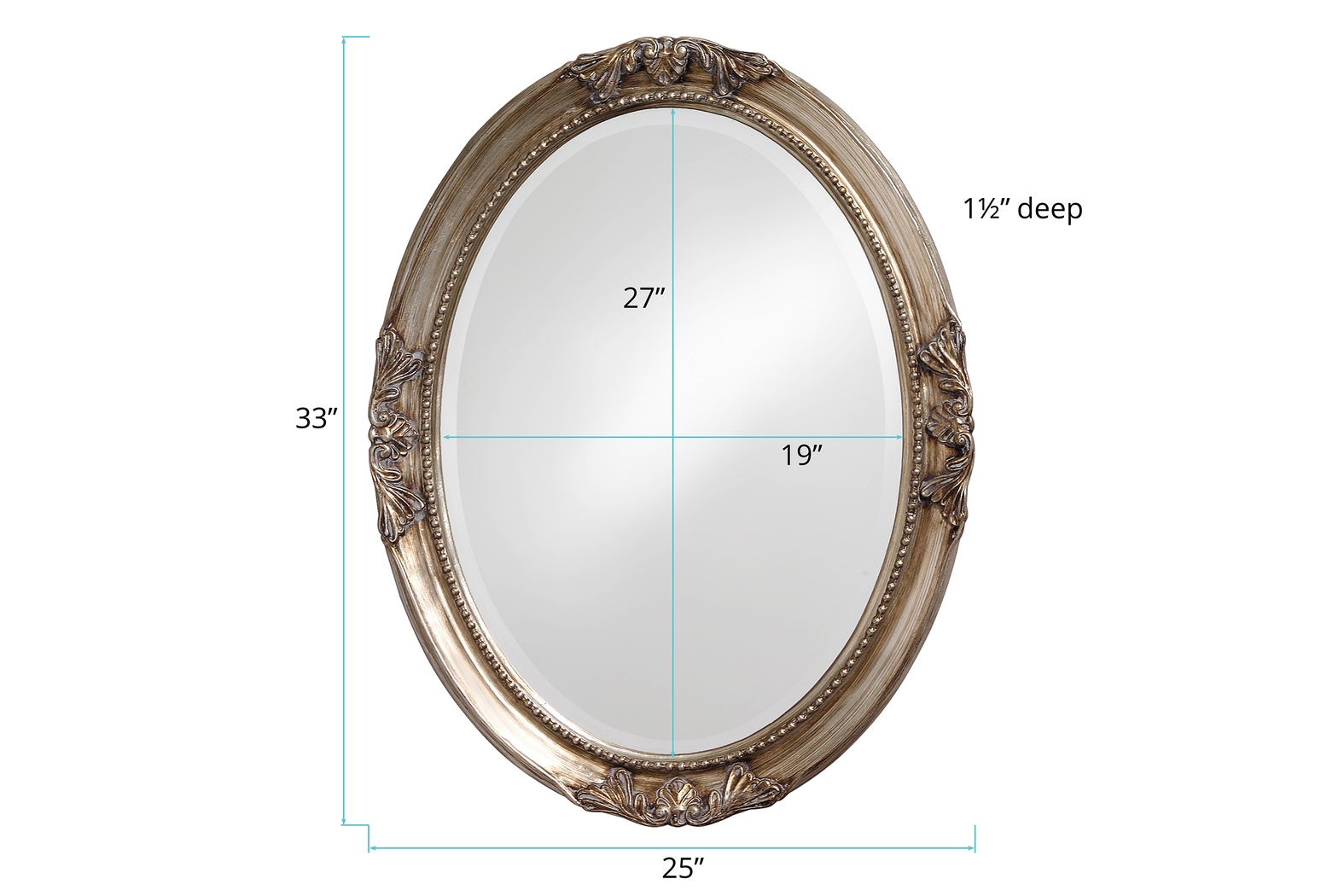 Jaylyn Silver Mirror - Thumbnail - Image 2