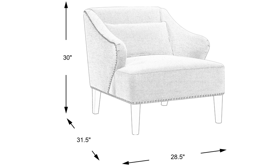 Dimension Image. Please refer to the Dimension Tab on this page for dimension details.