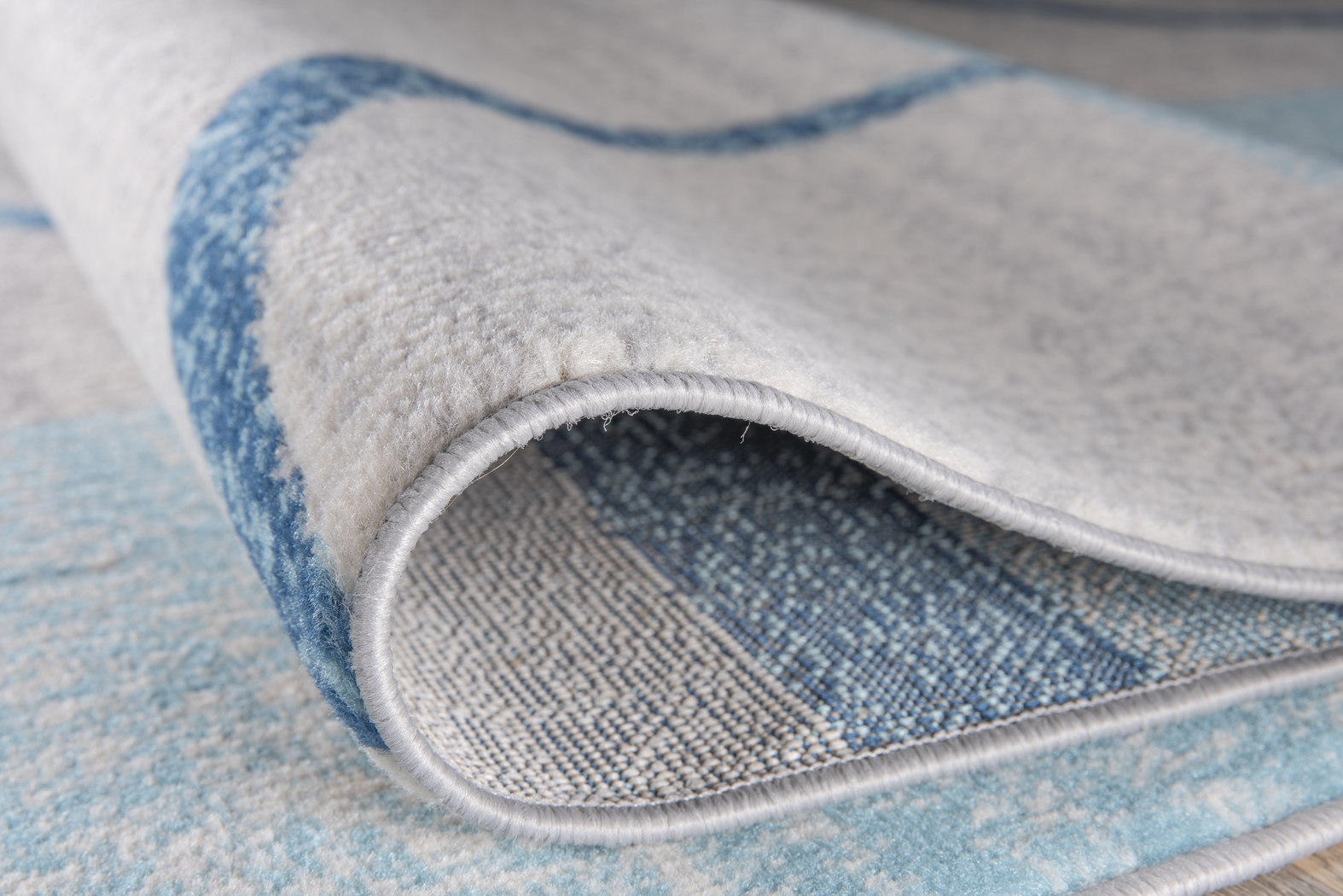 Jaynil Blue 2' x 7' Runner Rug - Thumbnail - Image 3