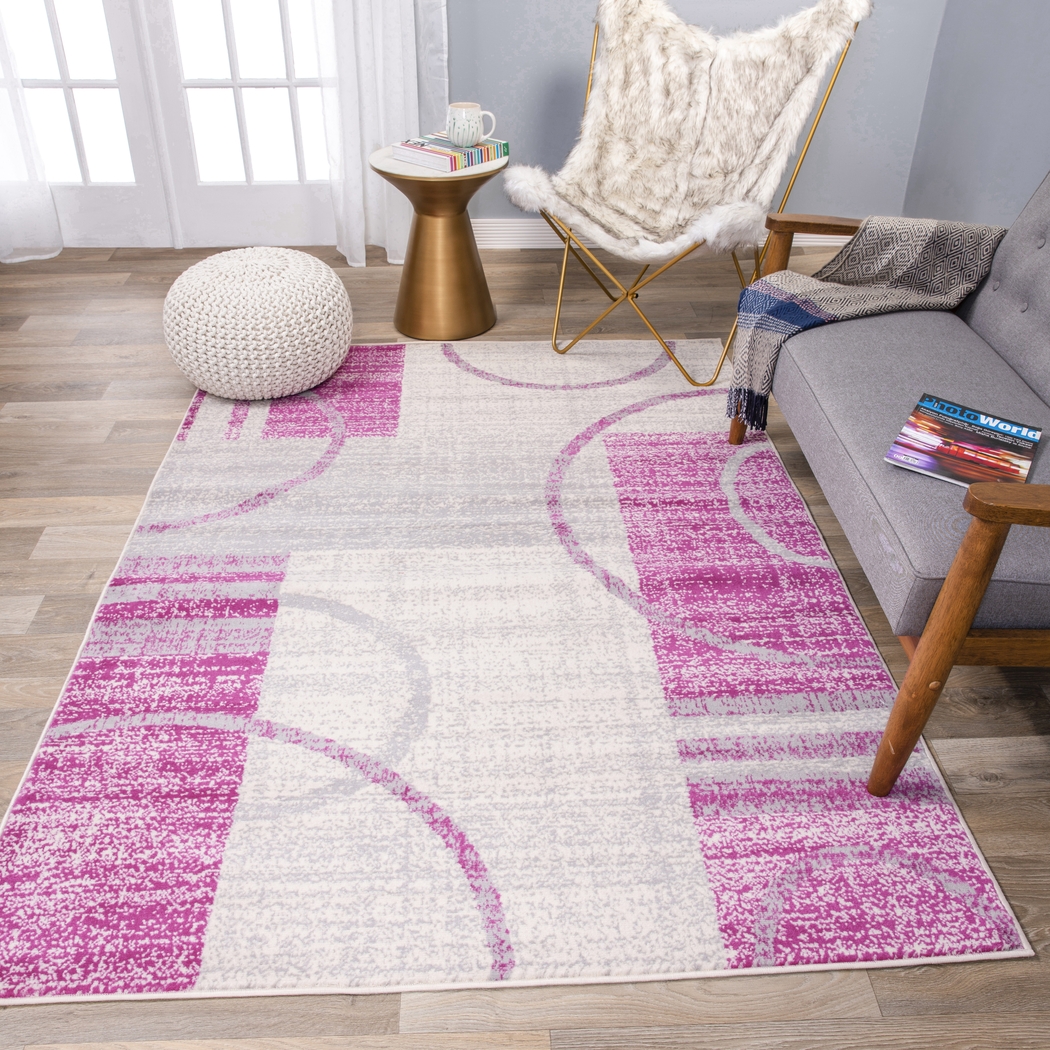 Jaynil Pink 8' x 10' Rug - Thumbnail - Image 4