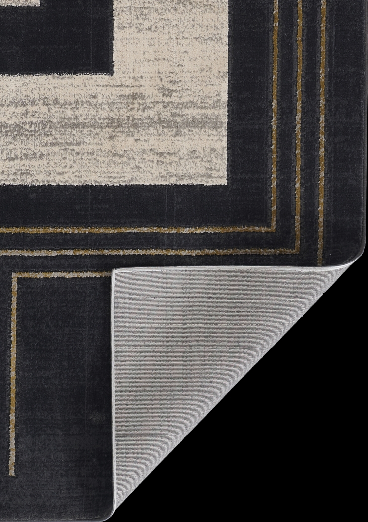 Jaze Black 7'9 x 9'10 Rug - Thumbnail - Image 5