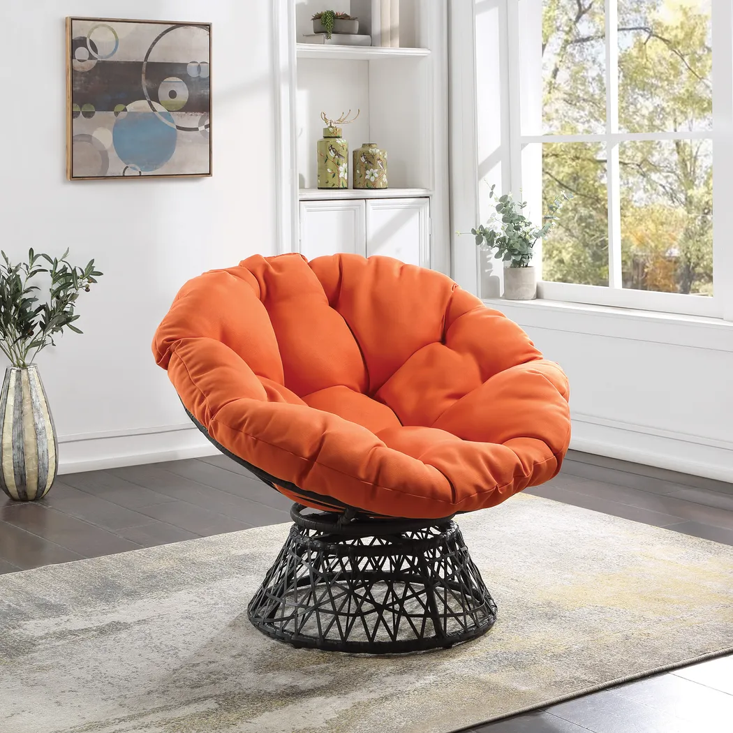 Jazel Orange Accent Chair - Thumbnail - Image 2
