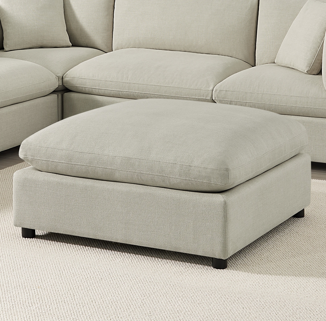 Jazzra I Beige Ottoman - Thumbnail - Image 2