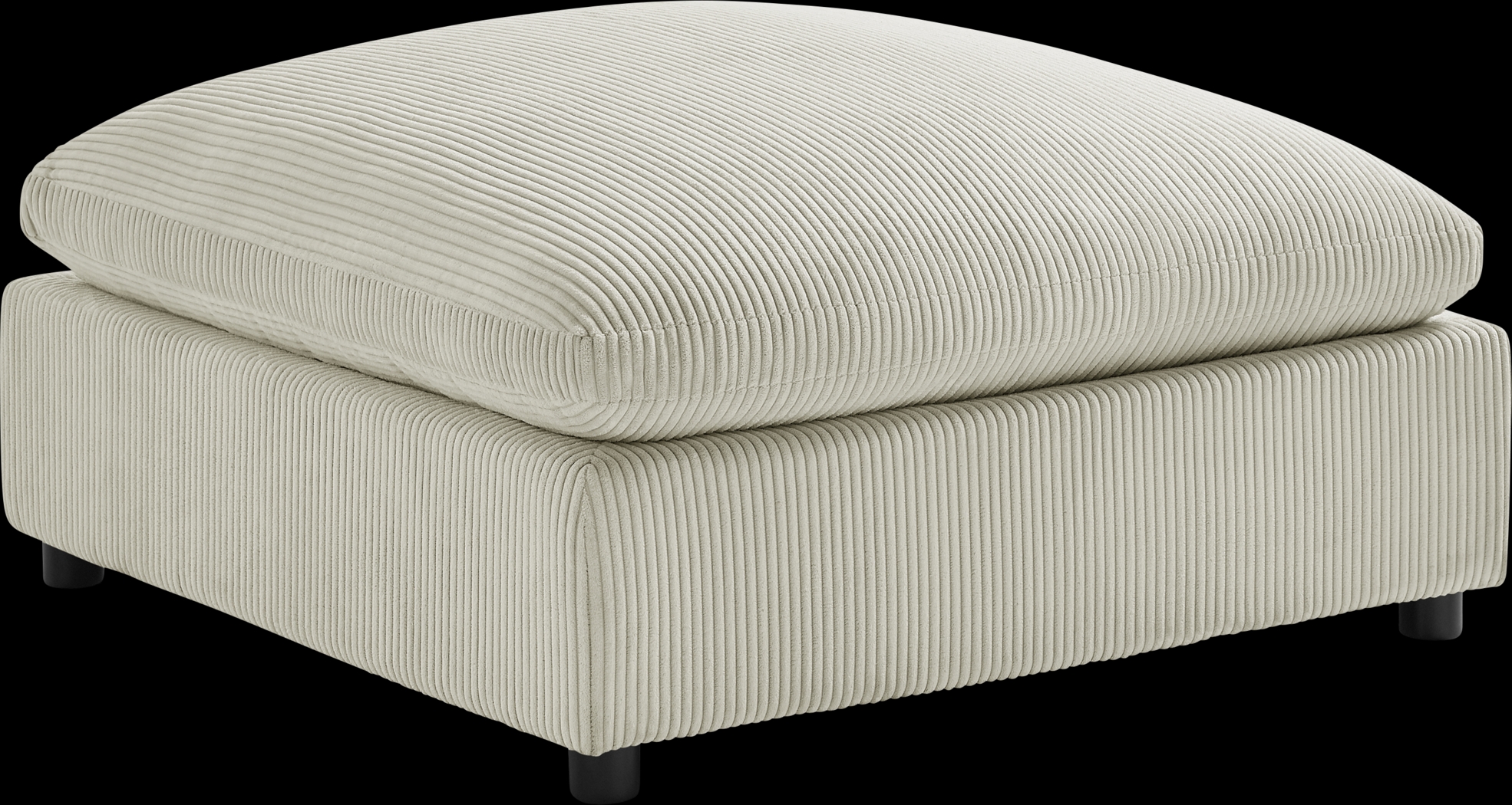 Jazzra II Beige Ottoman - Thumbnail - Image 1