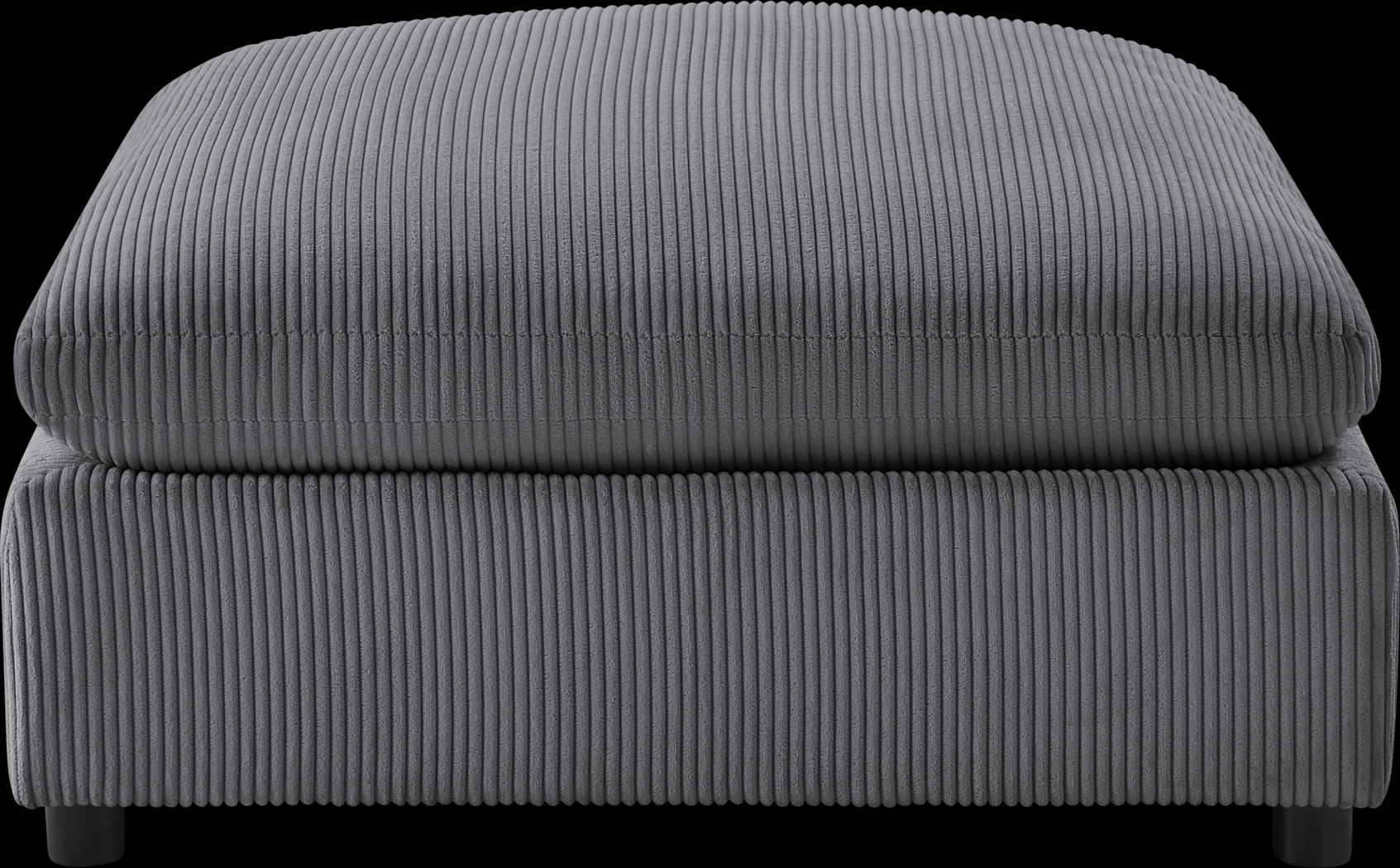 Jazzra II Dark Gray Ottoman - Thumbnail - Image 3