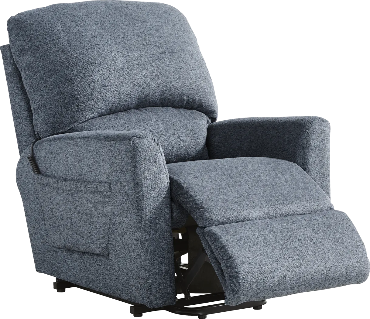 La-Z-Boy Jean Blue Dual Power Lift Recliner - Thumbnail - Image 1