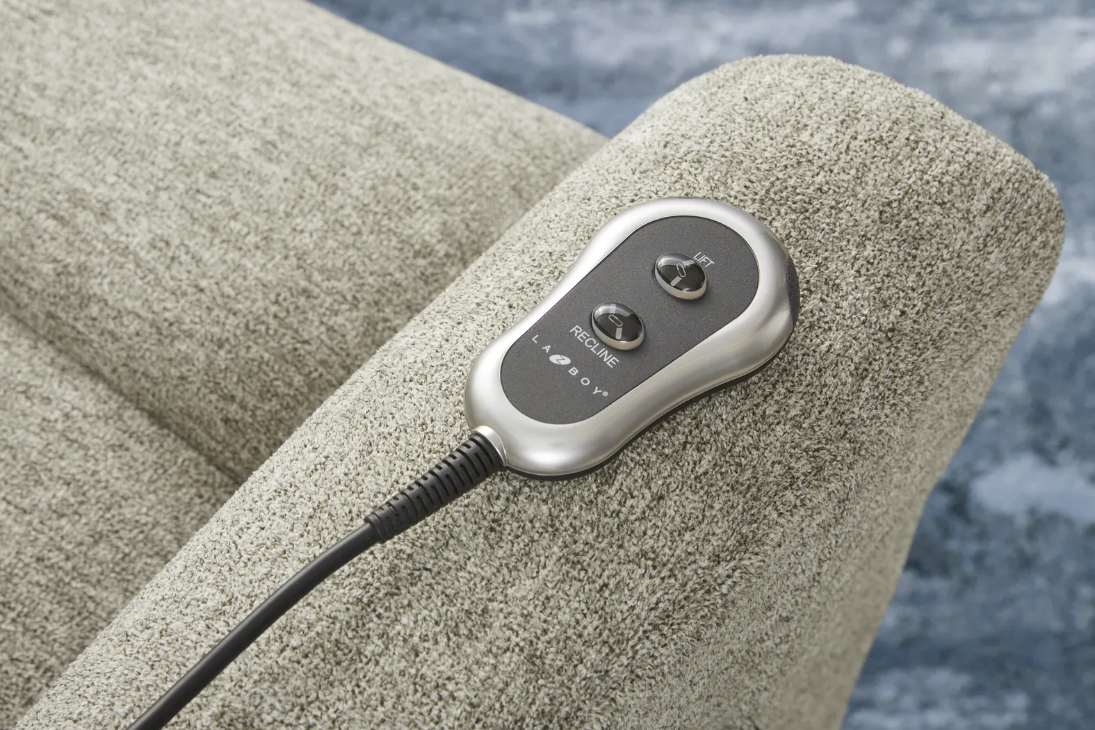 La-Z-Boy Jean Gray Dual Power Lift Recliner - Thumbnail - Image 12