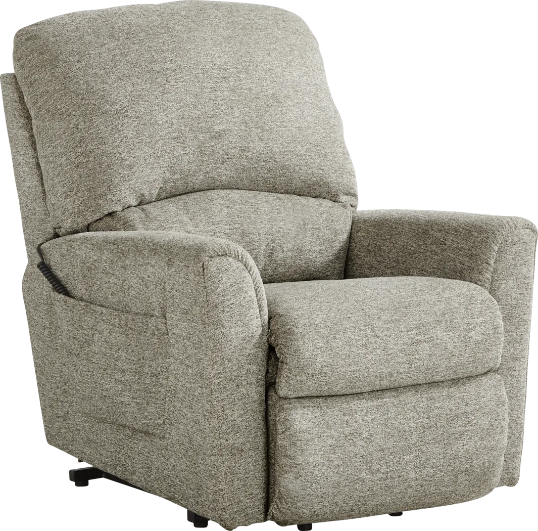 La-Z-Boy Jean Gray Dual Power Lift Recliner - Thumbnail - Image 3