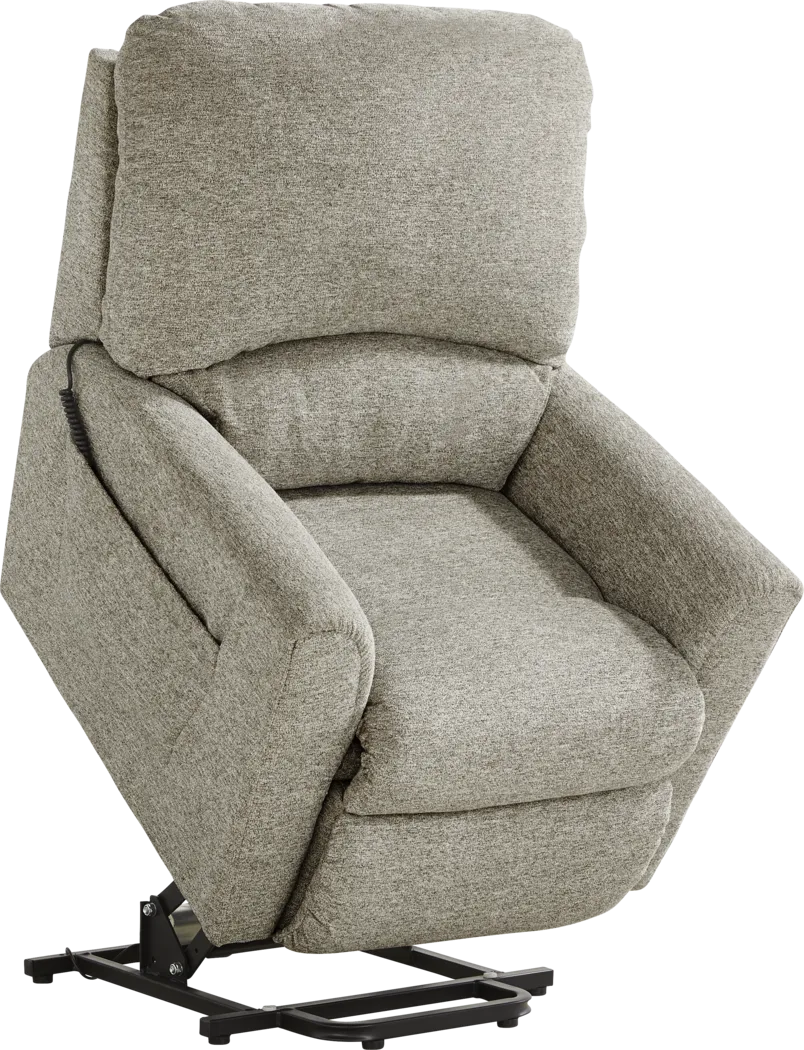 La-Z-Boy Jean Gray Dual Power Lift Recliner - Thumbnail - Image 4