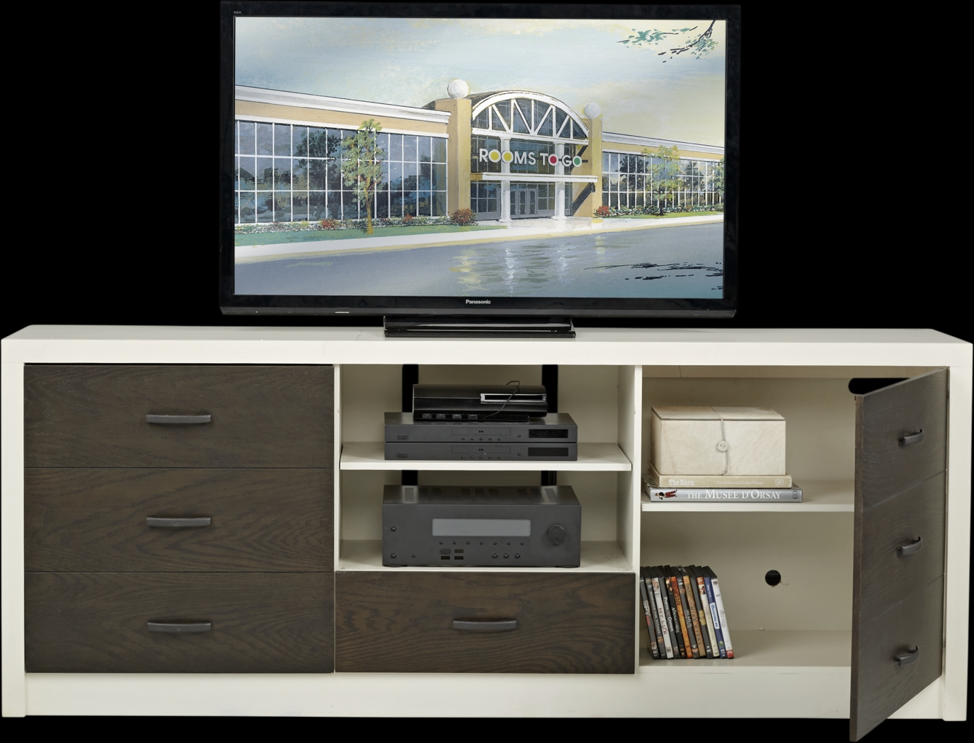 Jeana II Off-White 82 in. Console - Thumbnail - Image 2