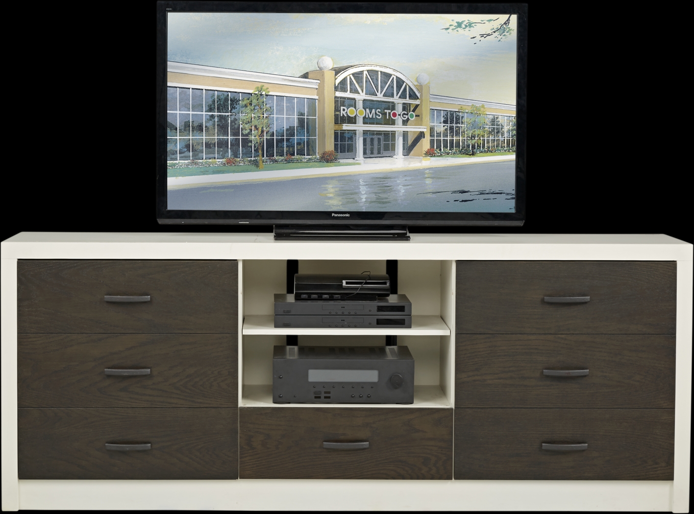 Jeana II Off-White 82 in. Console - Thumbnail - Image 1