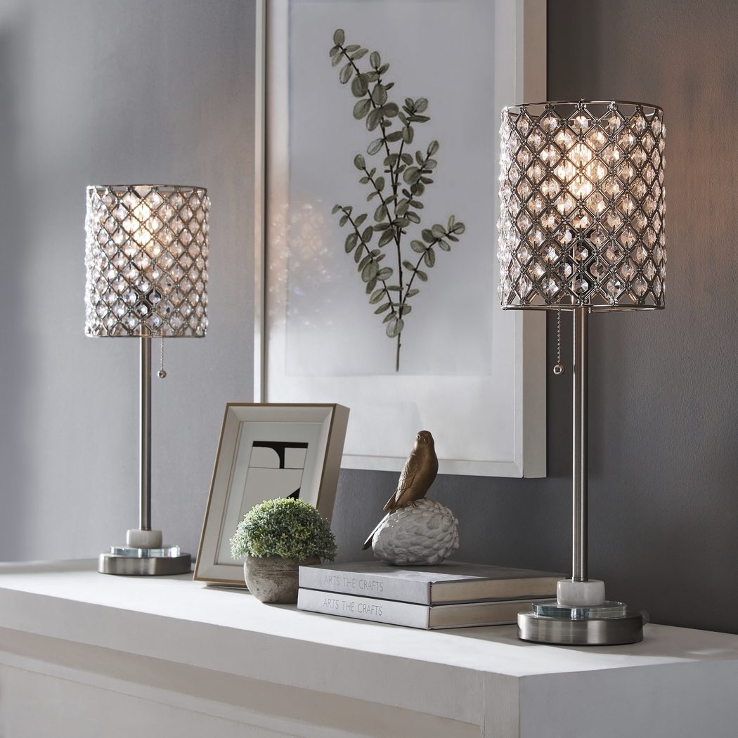 Jeanine Bay Nickel Lamp, Set of 2 - Thumbnail - Image 2