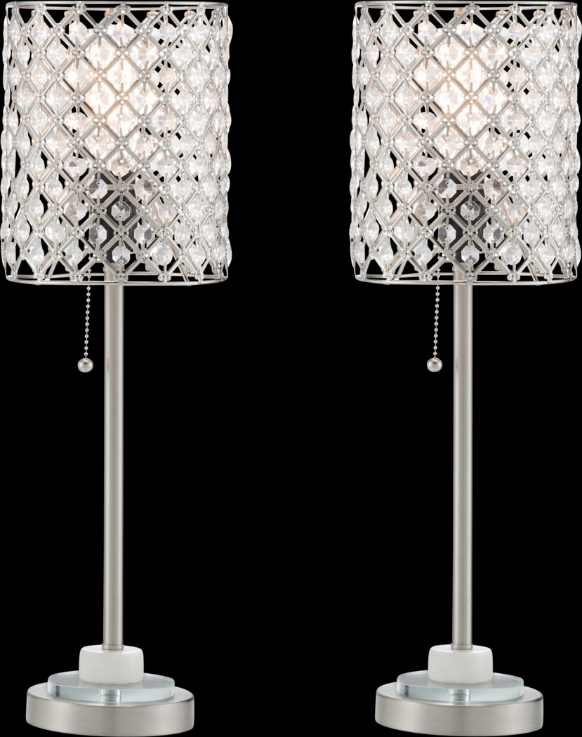 Jeanine Bay Nickel Lamp, Set of 2 - Thumbnail - Image 1