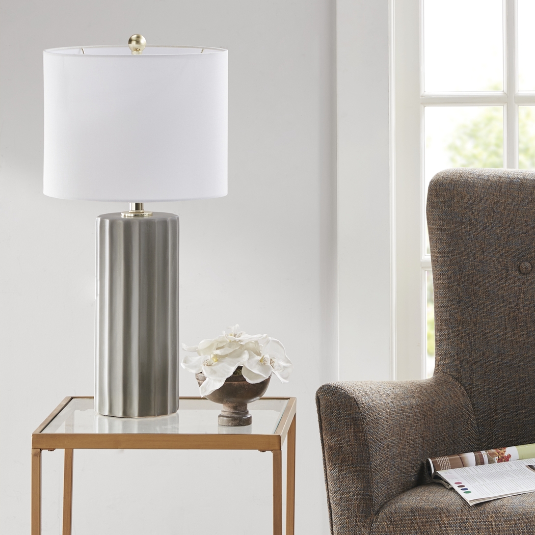 Jeen Circle Gray Lamp - Thumbnail - Image 2