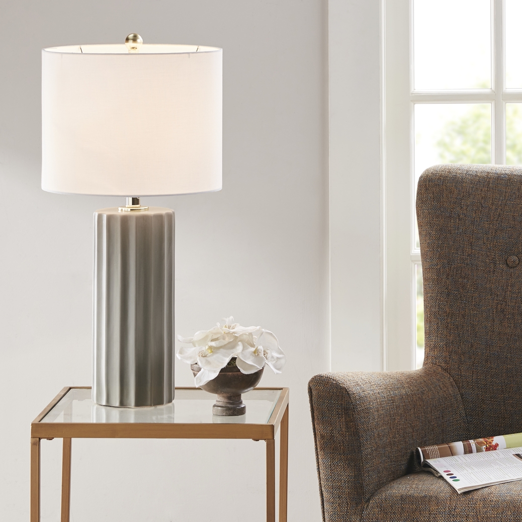 Jeen Circle Gray Lamp - Thumbnail - Image 7
