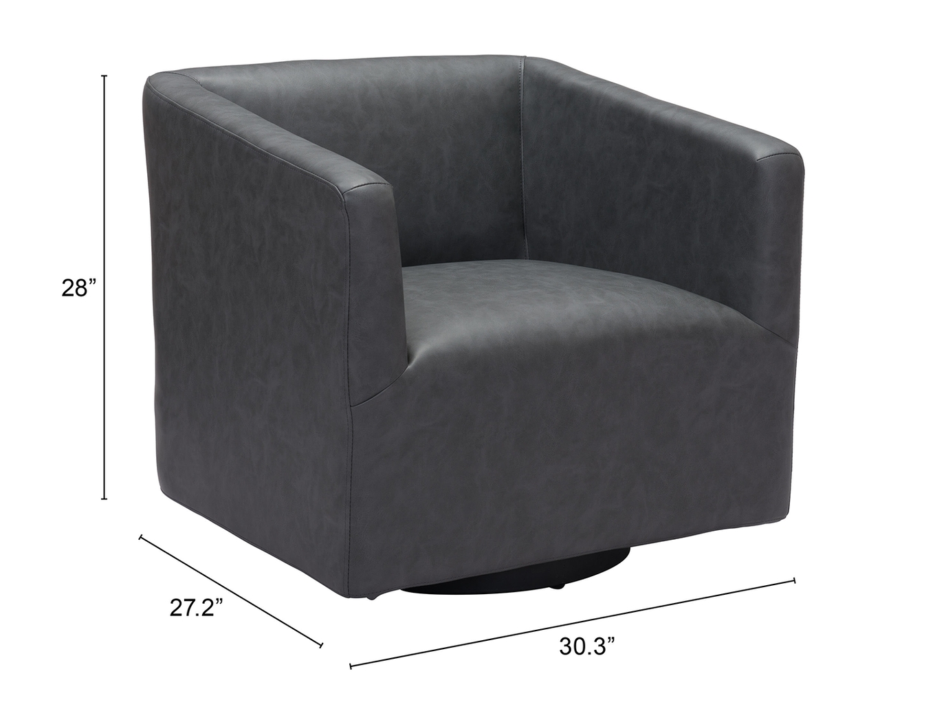 Jefford Gray Accent Chair - Thumbnail - Image 7