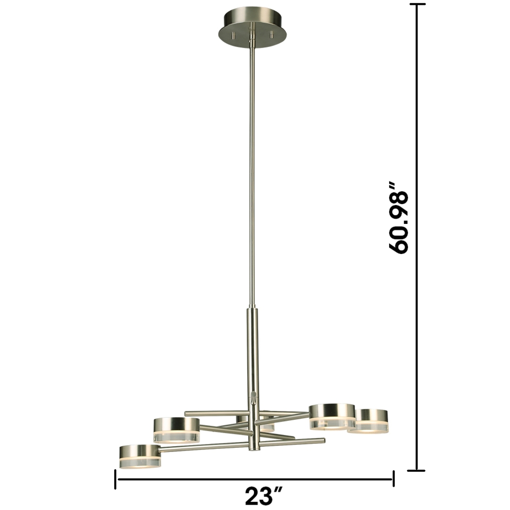 Jeimber Trail Large Silver Chandelier - Thumbnail - Image 2