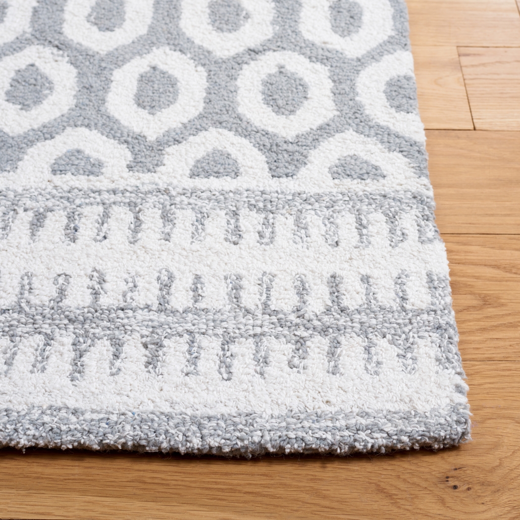 Jeknimu Ivory/Gray 8' x 10' Rug - Thumbnail - Image 3