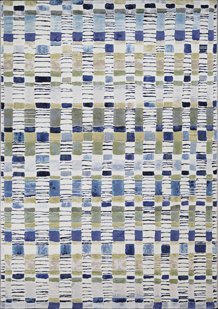 Jelani Blue 7'10 x 11'2 Rug - Thumbnail - Image 1