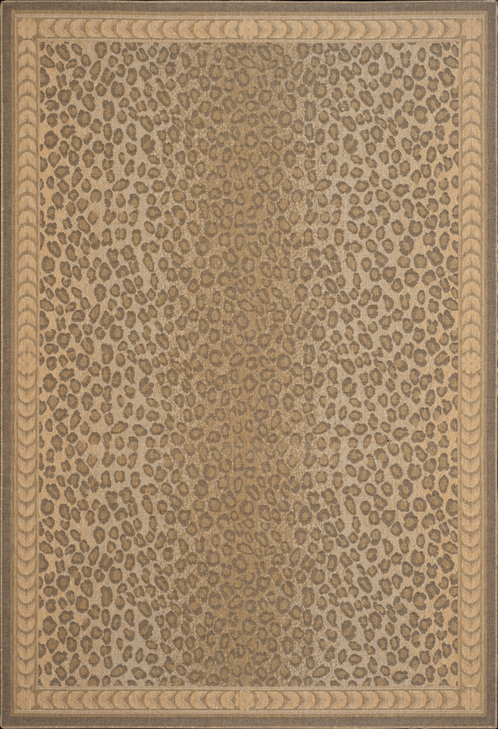 Jelena Golden Beige 6'7 x 9'6 Indoor/Outdoor Rug - Thumbnail - Image 1