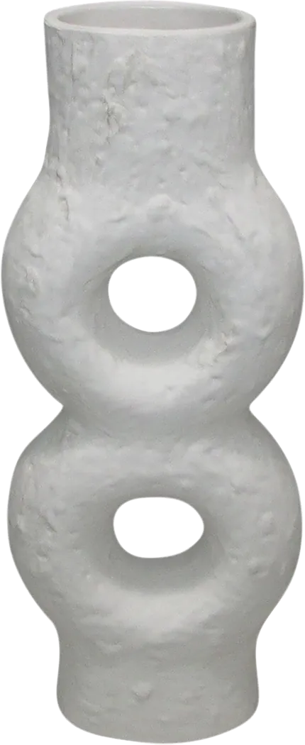 Jellaison White 13 in. Vase - Thumbnail - Image 1