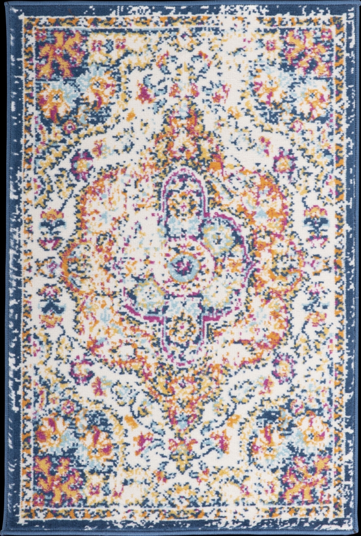 Jeman Blue 2' x 3' Rug - Thumbnail - Image 1
