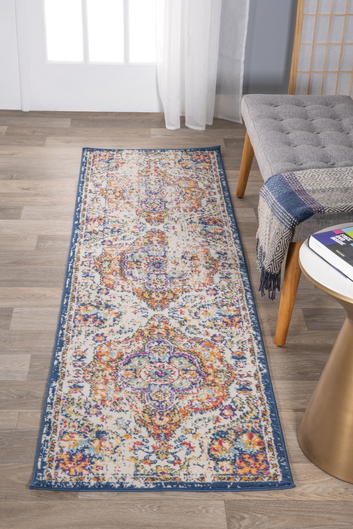 Jeman Blue 2' x 7' Runner Rug - Thumbnail - Image 4