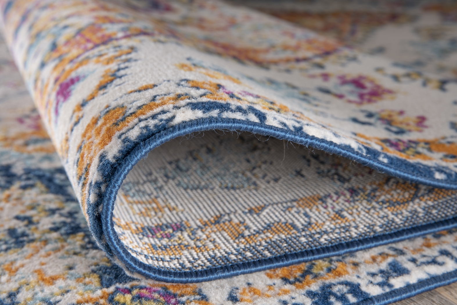 Jeman Blue 5' x 7' Rug - Thumbnail - Image 3