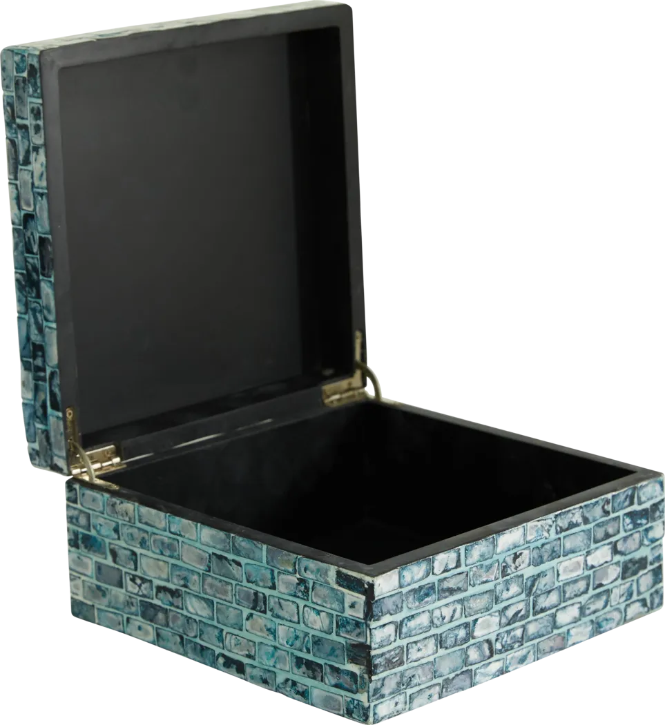 Jemata Blue Decorative Box, Set of 2 - Thumbnail - Image 3