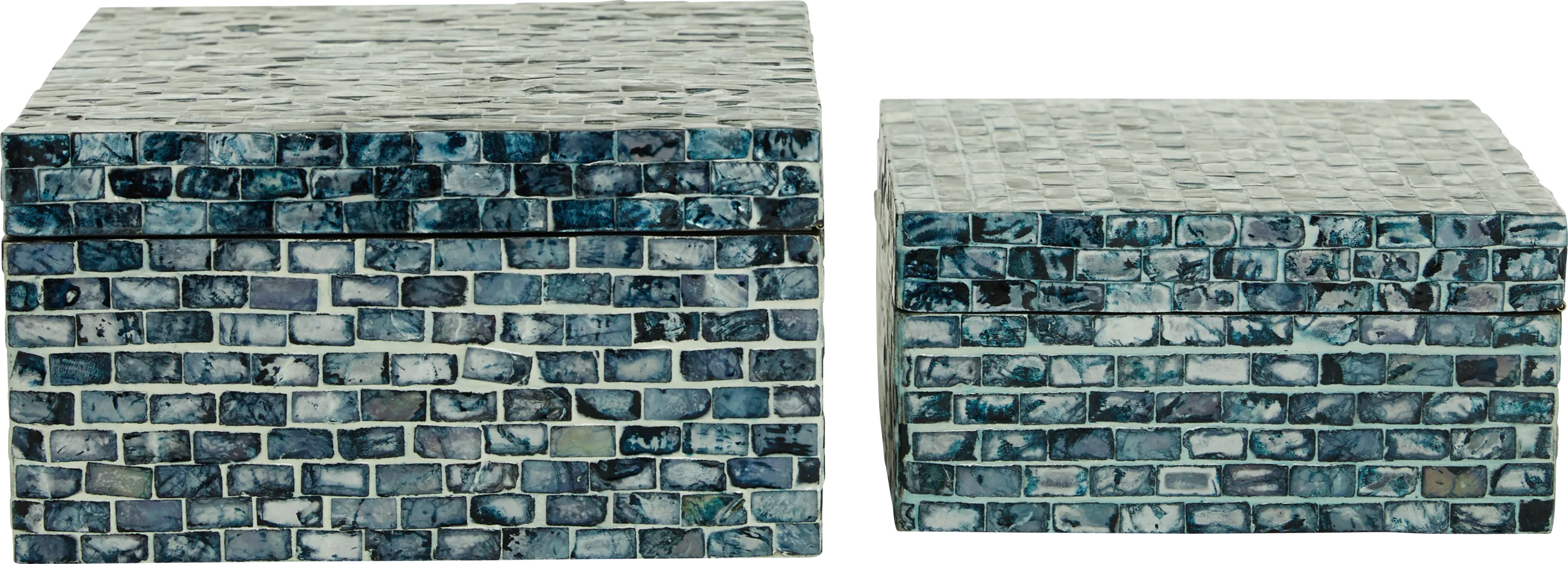 Jemata Blue Decorative Box, Set of 2 - Thumbnail - Image 5