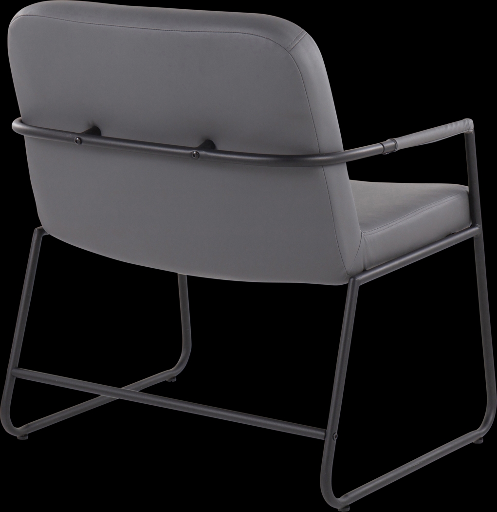 Jemelya Gray Accent Chair - Thumbnail - Image 3