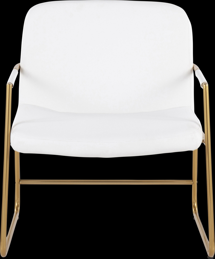 Jemelya White Accent Chair - Thumbnail - Image 5