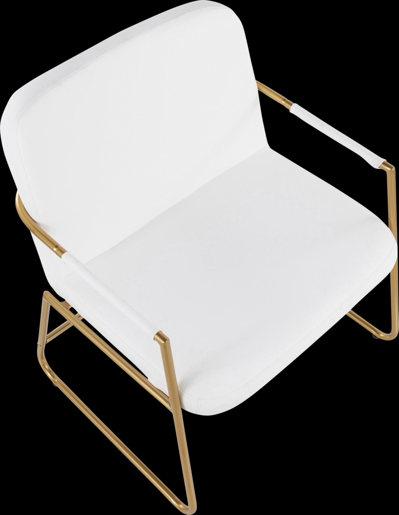 Jemelya White Accent Chair - Thumbnail - Image 6