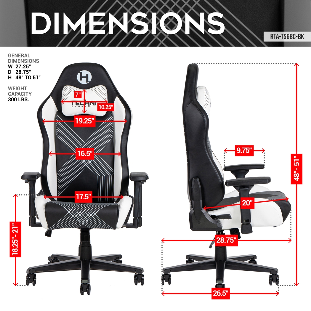 Jemwi Black Gaming Chair - Thumbnail - Image 4