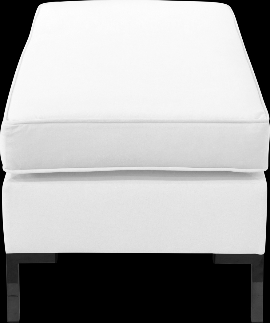 Jenessa White Accent Bench - Thumbnail - Image 3