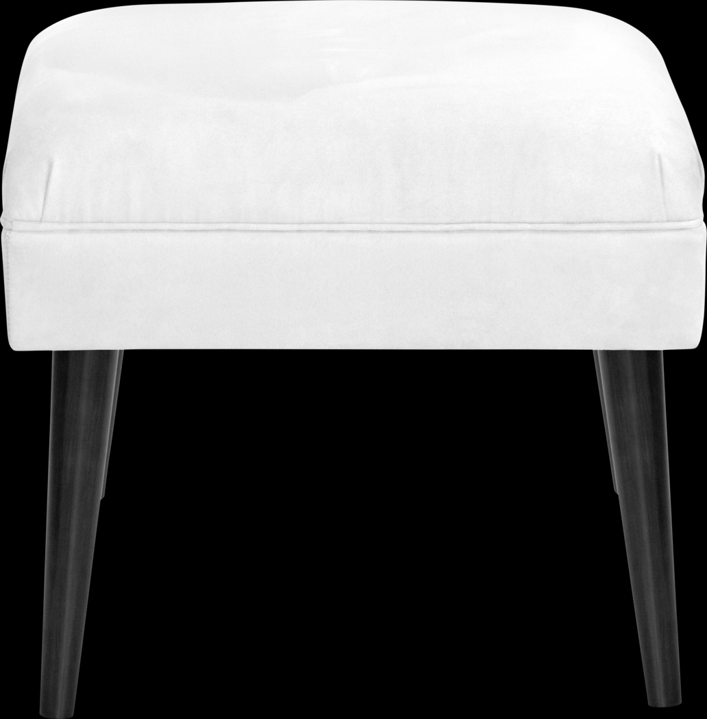Jenessa White Ottoman - Thumbnail - Image 2